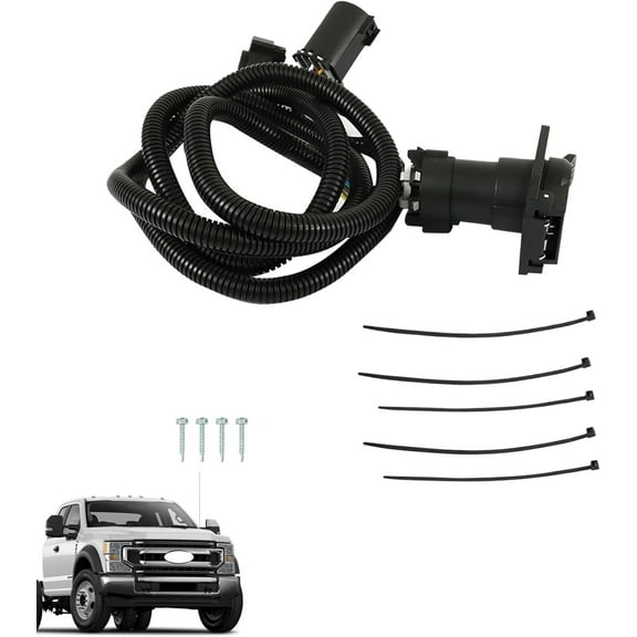 LABLT in Bed Trailer Wiring Harness HC3Z-15A416-A Replacement for F250 F350 F450 F550 2017-2022