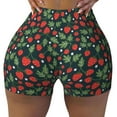 thumbnail image 2 of Fotbe Strawberry Shorts Sin Costuras – Shorts Deportivos de Cintura Alta para Mujer, Elásticos para Gimnasio, Yoga, Running o Ciclismo-Large, 2 of 8