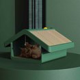 thumbnail image 1 of Paper Pet Scratching Board Cute Mini Replacement Colorful Cute Mini Breathable Household Bedroom Pets Nest Bed Climbing Frame Toy Gift Green, 1 of 8