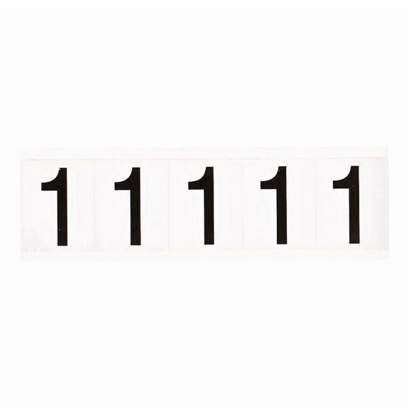 Brady Number Label,Character 1,1-15 In. H, PK5 9714-1