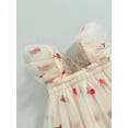 thumbnail image 6 of Bagilaanoe Toddler Baby Girl Party Dress Print Ruffle Sleeve A-line Princess Dresses 6M 9M 12M 24M 3T 4T Kid Butterfly Wing Tulle Skirt, 6 of 7