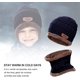 thumbnail image 4 of Conjunto de gorro y bufanda de punto de invierno para niños, bufanda y gorro holgados y cálidos para deportes al aire libre para niños de 5 a 12 años brillar  Electrónica, 4 of 5