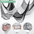 thumbnail image 2 of 8 Pack Halloween Creepy Cloth, 30x72 inch/0.76x1.83m Scary Gauze Cloth Halloween Spooky Cloth[White, Black], 2 of 6