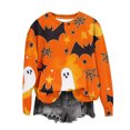 thumbnail image 3 of cocolona Halloween Sweatshirts for Women Fall Long Sleeve Crewneck Shirts Fashion Casual Loose Graphic Tops Hallowee Gifts, 3 of 5
