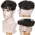 thumbnail image 3 of SEGO Human Hair Topper Clip in Hair Extension Hairpiece Hair Toupee with Hair Loss Thinning Hair Gray for Women/Men, 3 of 6