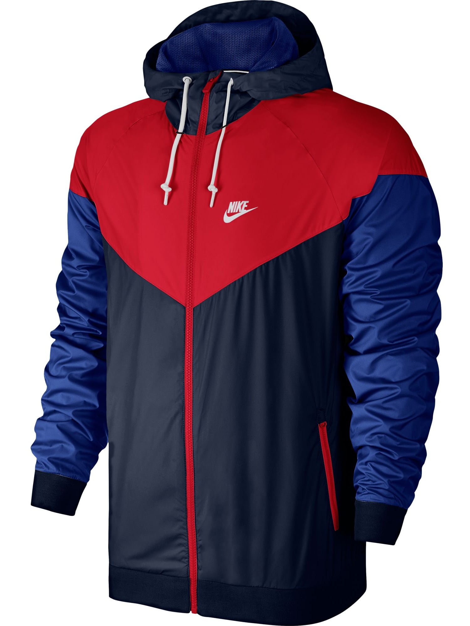 Ópera ensayo adolescente Nike Sportswear Windrunner Men's Jacket Obsidian Blue/University Red/White  727324-452 - Walmart.com