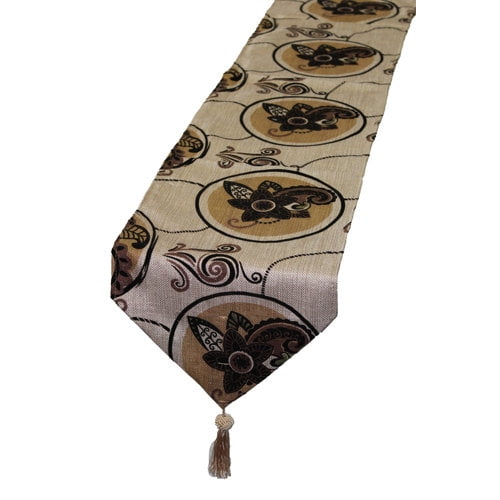 Fleur De Lis Living Woodcreek Luxurious Vintage Table Runner