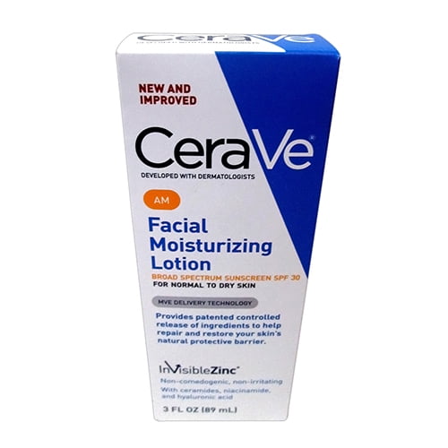 Cerave AM Facial Moisturizing Lotion For Normal To Dry Skin, SPF 30 3