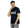 thumbnail image 4 of Inkmeso Men's The Dog Father Graphic Printed Tshirt For Dog Parent/ Dog Lover Round Neck with V Cut Shirt, 4 of 7