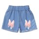 thumbnail image 2 of Pantalones cortos vaqueros para niñas, pantalones cortos de mezclilla de verano con cintura elástica fina, pantalones cortos de mezclilla de algodón para niñas, 2 of 5