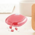 thumbnail image 4 of Mini Pill Box Slide Cover Organizer 2 Compartments for Pocket Travel Pink Pink, 4 of 8