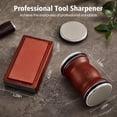 thumbnail image 4 of Rolling Knife Sharpener Kit with Ceramic Discs and Diamond, 15° and 20° Magnetic Angle，Knife Sharpening Tool,Kitchen Tumbler Knife Sharpener Kit for Christmas Gift, 4 of 7