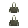 thumbnail image 3 of kurtrusly 1/2/3 Sac Fourre-Tout Durable pour Femmes - Anti-Rayures et Résistant à l'Usure Pratique Vert 2 Pcs, 3 of 6