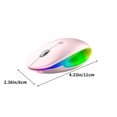 thumbnail image 3 of EGNMCR Wireless Bluetooth Mouse Unique Design Type-c Fast Charging Long Battery Life Colourful LED Light Adjustable DpI Adaptable To A Wide Range Of Devices wireless mouses, 3 of 8
