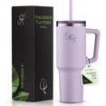 thumbnail image 1 of Vaso aislante SIPX de 1,2 L con asa y tapa, pajita, 1 of 7