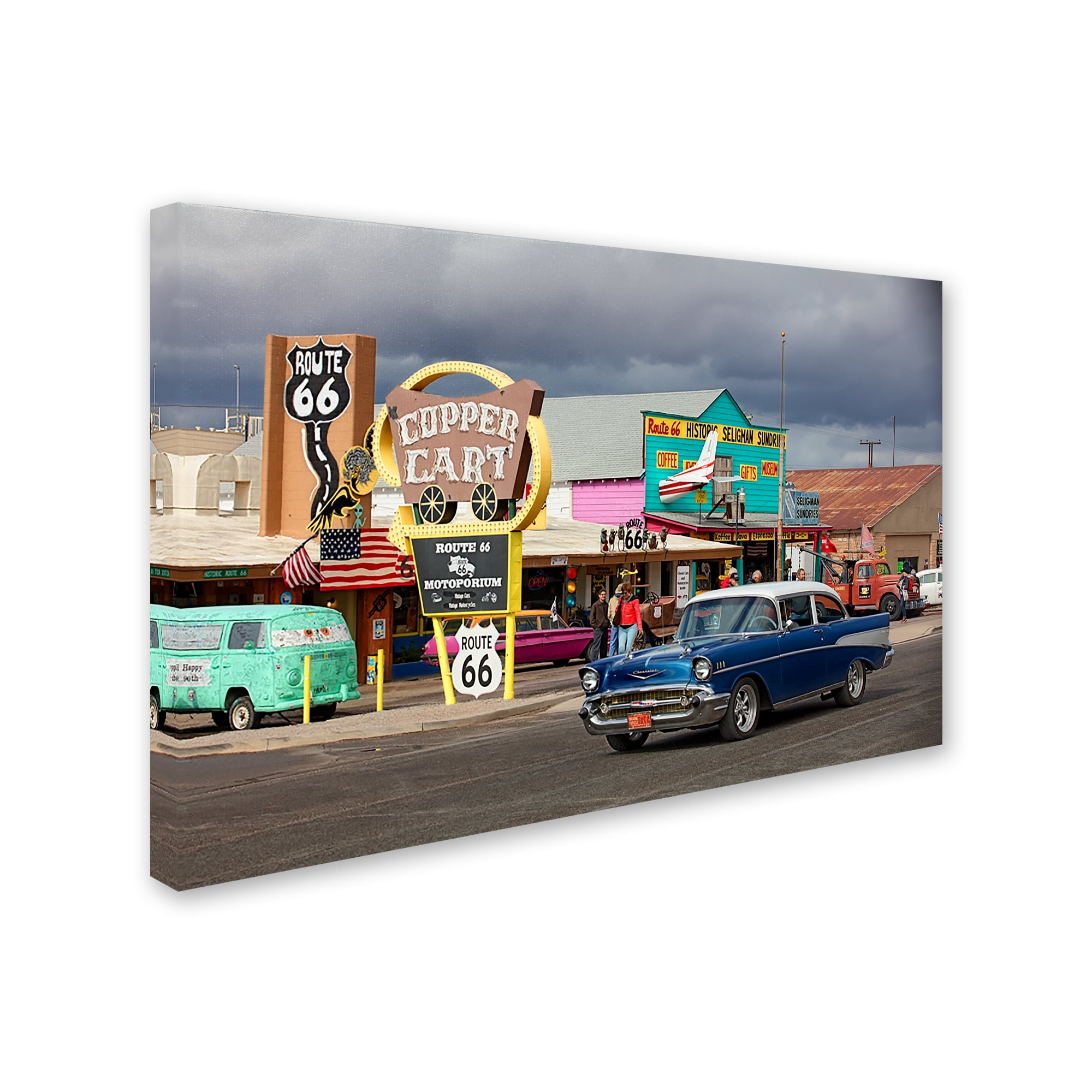 Trademark Fine Art 'Rt 66 Fun Run Seligman' Canvas Art by Mike Jones Photo