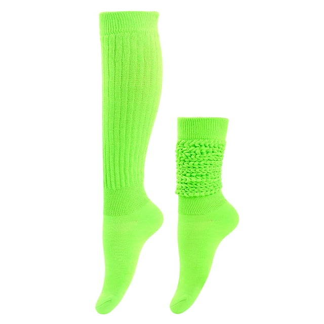 keepw 2x Breathable Slouch Socks Stay Cool And Fresh All Day Long Elasticity Polyester Long Service Life Green 1Set