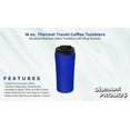 thumbnail image 2 of 16 oz. Thermal Travel Coffee Tumblers - 6 pack - Blue, 2 of 5