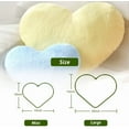 thumbnail image 4 of COOKCOK Heart Pillow, Black Throw Pillows for Bed Couch, 13" x 10" Cute Faux Rabbit Fur Small Pillow for Women Valentine Anniversary Fall Halloween Christmas Home Decor, 4 of 6