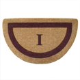 thumbnail image 1 of Nedia Home 02055I Single Picture - Brown Frame 22 x 36 In. Half Round Heavy Duty Coir Doormat - Monogrammed I, 1 of 4