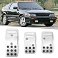 thumbnail image 4 of Pedal 3Pcs R3000 Pedal Cover Set for Brake Clutch Accelerat Non Slip Manual Transmission Racing Sports Car, 4 of 7
