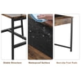 thumbnail image 3 of Space-Saving Dining Table Set for 4 – Rectangular Kitchen Table with 2 Chairs, 1 Bench, Double-Sided Storage Drawers & Rack – Farmhouse Breakfast Nook Furniture for Dining Room or Kitchen, 3 of 8