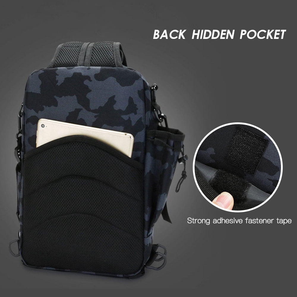 Sac à Dos De Pêche 30L Multifonction - Imperméable, Avec Porte-cannes - Pour Randonnée, Camping, Chasse