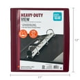 thumbnail image 6 of Pen+Gear Heavy-Duty D-Ring View Binder 1 Inch Red 1-Pack, 6 of 6