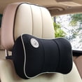 thumbnail image 1 of Almohada del reposacabezas del coche para el cuello | Cojín de algodón viscoelástico | Altura ajustable | Diseño ergonómico | Funda transpirable para todas las estaciones | 30x20x10cm | 1 paquete, 1 of 8