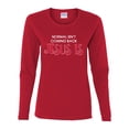 thumbnail image 3 of Normal Isnâ€™t Coming Back Jesus Is Inspirational/Christian Womens Graphic Long Sleeve T-Shirt, Red, Small, 3 of 5
