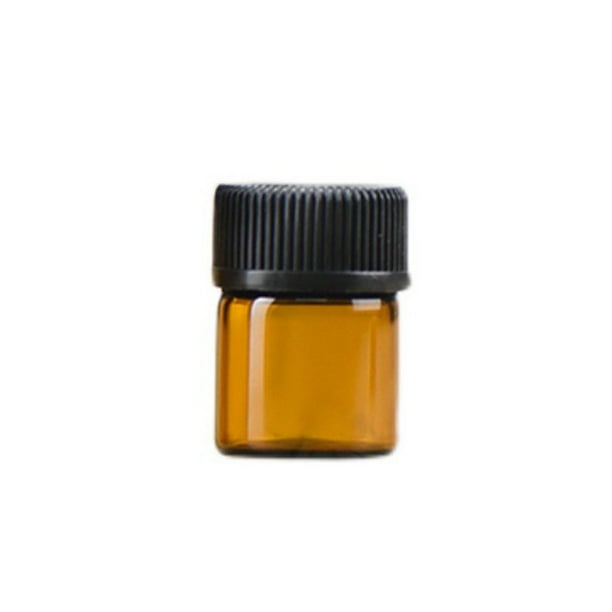 Minnieouse Botella de aceite esencial de 100 piezas con orificio, dispensador de viaje pequeño reutilizable a prueba de fugas, botellas de subenvasado, masajeadores Como se muestra 1ml Minnieouse CE014043-01