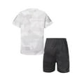 thumbnail image 2 of Aislor Kids Boys Shorts Set Football Jerseys Athletic Sports Suit Quickly Dry T-shirt Shorts Set Size 18M-14 White 3-4, 2 of 7