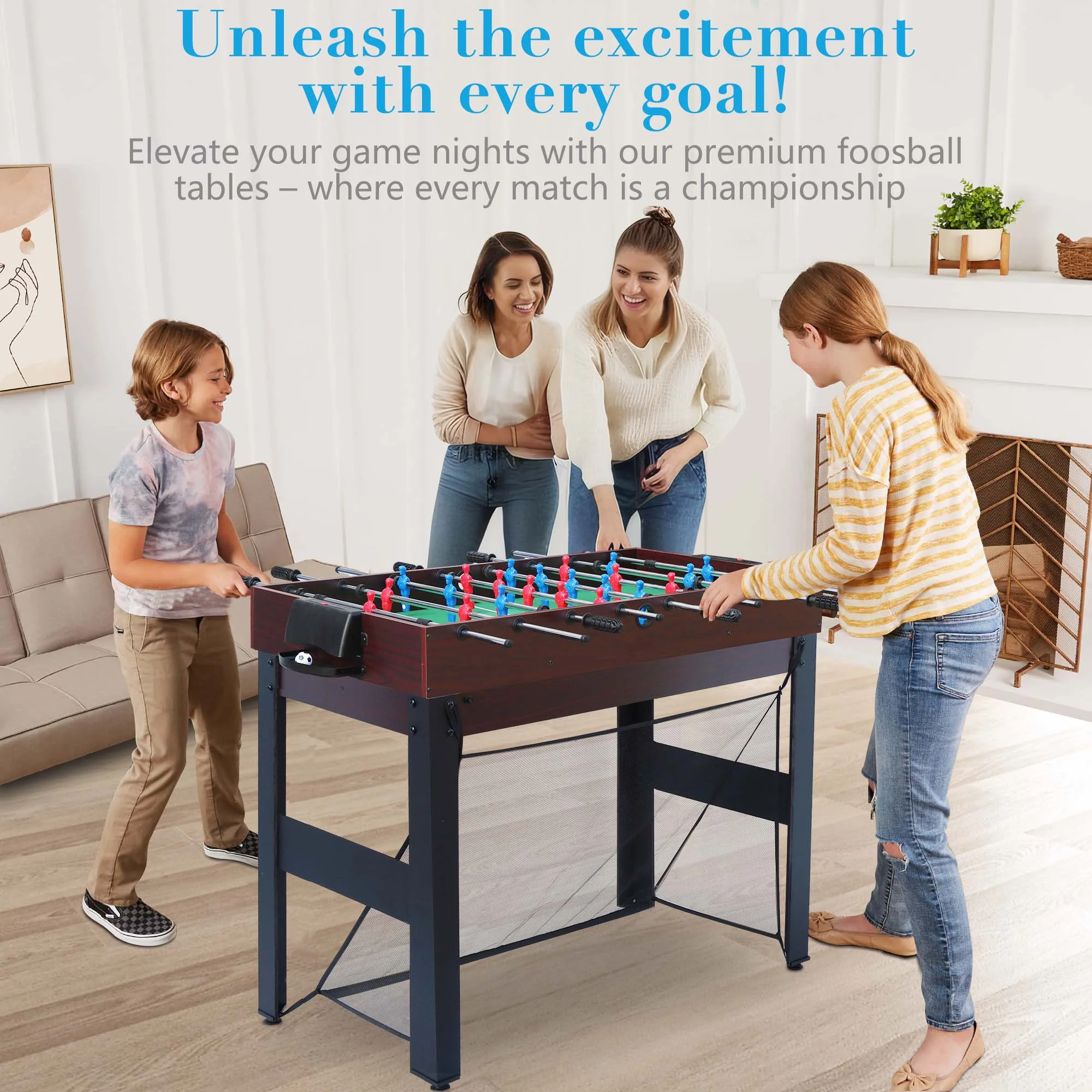 48'' 16 in 1 Multi Game Table, Combo Game Table Set for Game Room, Multifunctional Game Table with Bow, Arrow, Basketball, Football, Hockey, Foosball, Shuffleboard, Ping Pong, Chess, Checker, Bowling