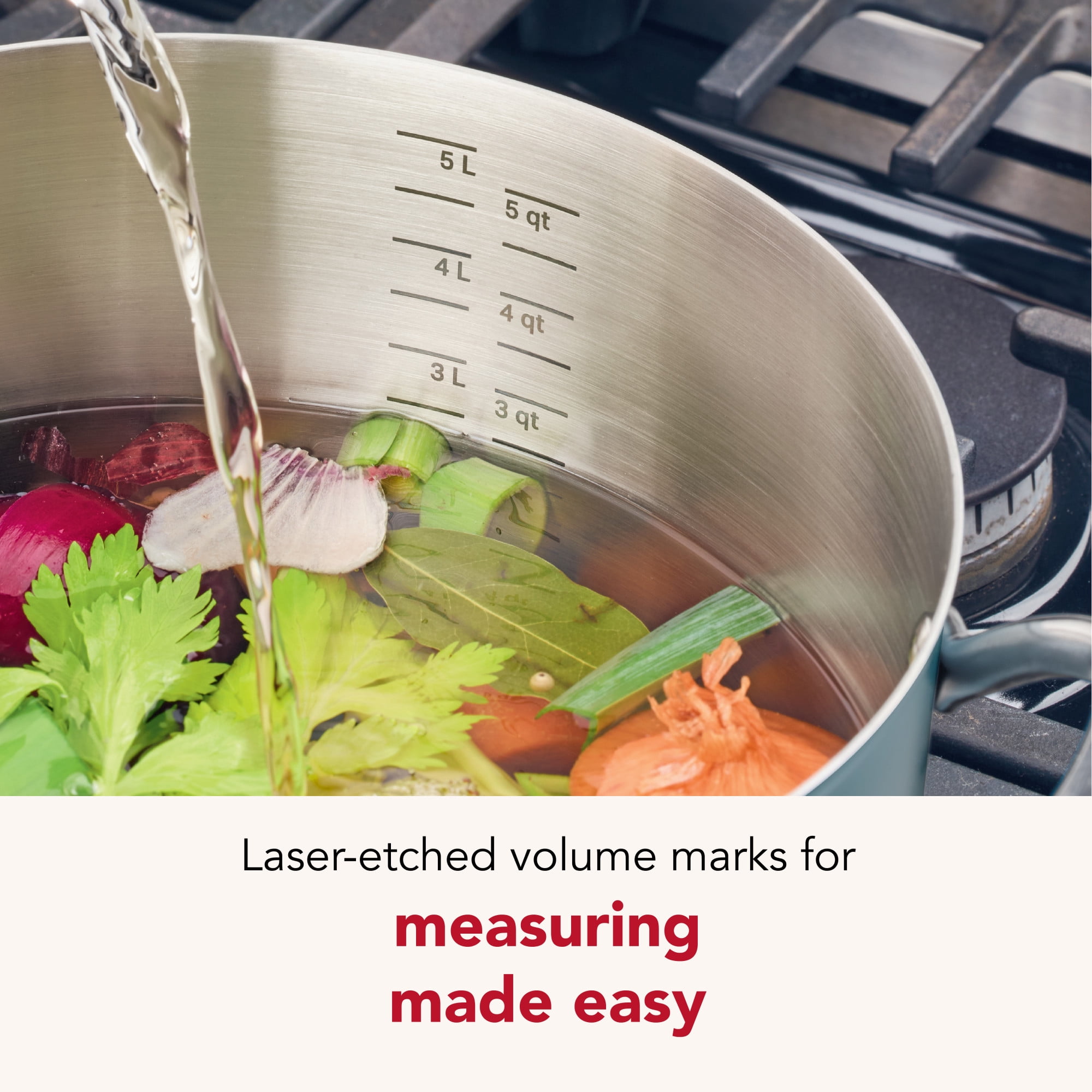 KitchenAid 11pc Color-Finished Stainless Steel 3-Ply Base Cookware Set Dishwasher and Metal Utensil Safe, Induction Suitable and Oven Safe to 500°F, Agave