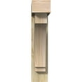 thumbnail image 2 of Ekena Millwork 6"W x 24"D x 28"H Imperial Block Rough Sawn Bracket w/ Offset Brace, Douglas Fir, 2 of 25
