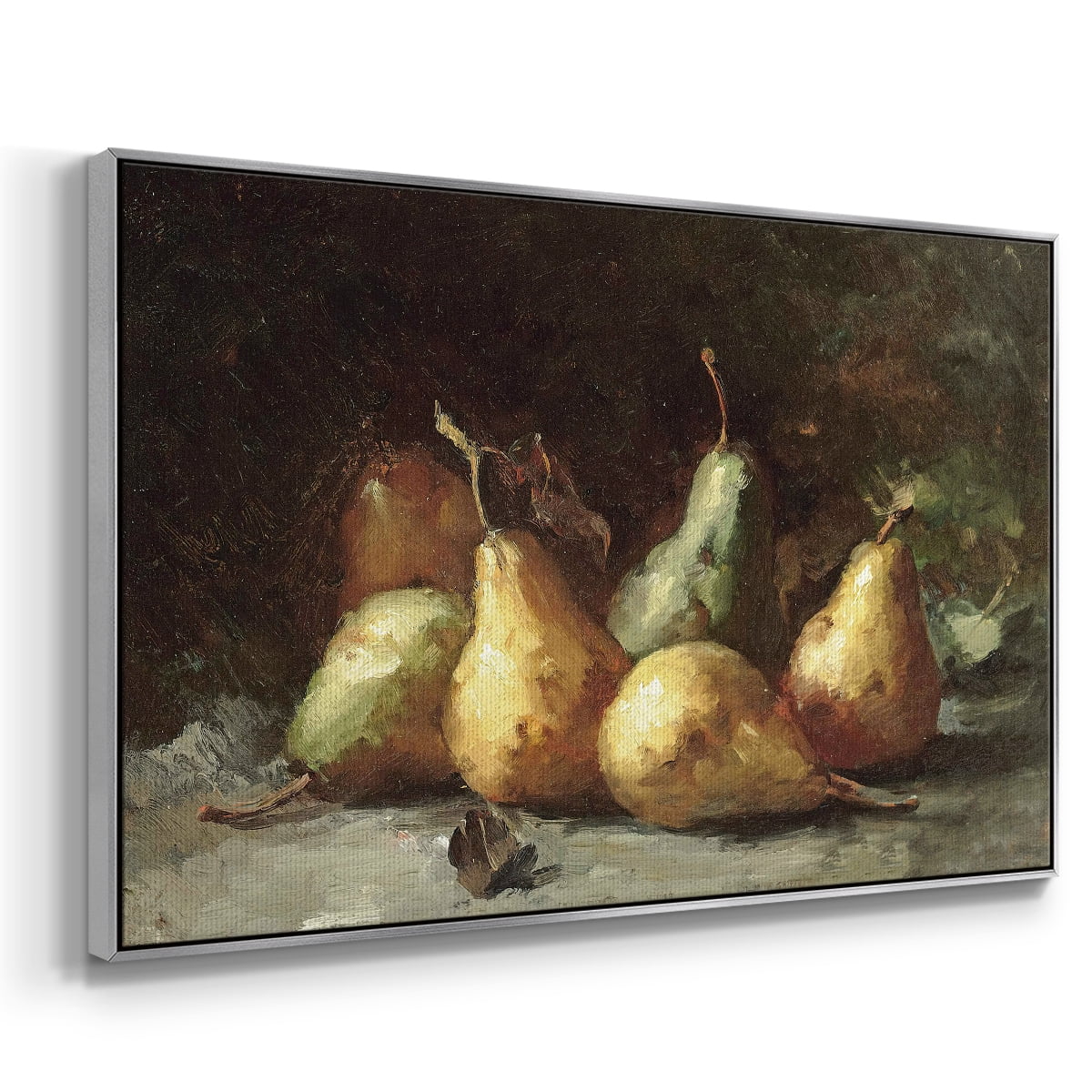 Vintage Botanical Print-LXVII By Wexford Home Framed in Silver Wood Gallery Wrapped Canvas 25 in. x 37 in.