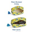 thumbnail image 3 of Bolsa de maquillaje de viaje Huar de gran capacidad, resistente al agua, azul, 3 of 6