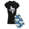 thumbnail image 1 of CafePress - Houston, Texas On My Mind - Women's Dark Pajamas, 1 of 1