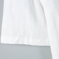 thumbnail image 6 of Eltusu Men's Casual Button Down Shirts, Solid Color Lapel Collar Stretch Summer Short Sleeve Shirts White Size 2XL, 6 of 8