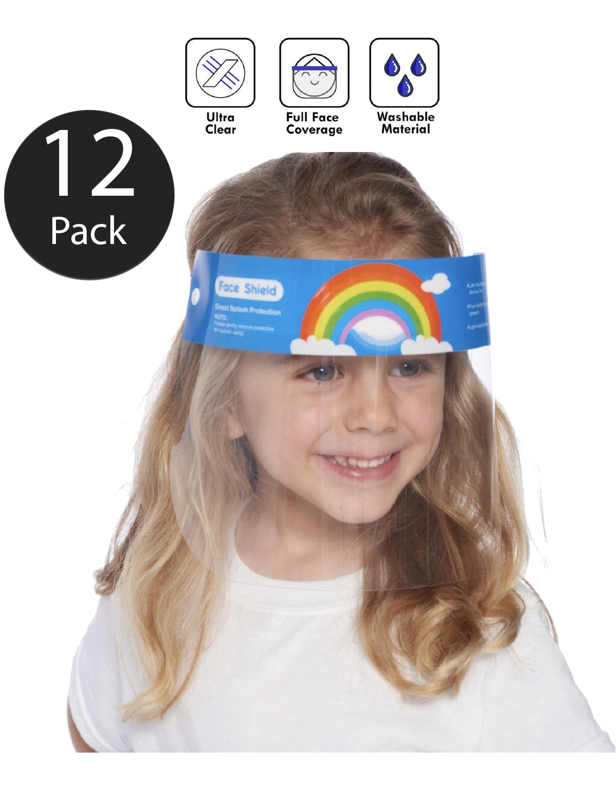 Girls Boys Unisex Transparent Windproof Safety Cover Dust Proof