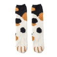 thumbnail image 1 of sweethay 1 par de calcetines cálidos de invierno para mujer, suaves y cómodos calentadores de pies para clima frío, botas de calcetería Unisex, Medias Negro punteado sweethay AP012820-06, 1 of 1