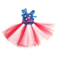 thumbnail image 5 of Girls Outfits Size 6T-7T Independence Day Patriotic Mesh Tutu Dress with Headband Baby Girl Clothes, 5 of 9
