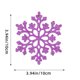 thumbnail image 3 of Fiudx Adornos Navideños de 10 Cm, Copo de Nieve de Plástico, Decoración para Árbol de Navidad, Colgante de Copo de Nieve Hueco., 3 of 6