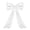 White, variant on Bow Decoration Large Bow for Christmas Tree, 24x32 in Giant Satin Ribbon Tie, Big Bow Wall Hanging for Room, Christmas Birthday Party Backdrop, Wedding Bridal Shower, Valentines Day Decor (White)