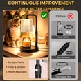 thumbnail image 5 of Asoricing Candle Warmer Lamp, Timer Dimmer Adjustable Height for New Home Bedroom, Vintage Home Decor for Scented Jar, Black, 5 of 7