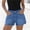 c01Blue, variant on Denim Shorts for Women with Pockets Trendy Pull On Baggy Wide Leg Elastic Waist Stretchy Summer Jean Shorts Pants Black S