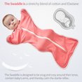 thumbnail image 4 of insular Baby Swaddle Wrap Manta 26.8 pulgadas suave algodón elástico, 4 of 8