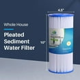 thumbnail image 3 of CFS  2 Pack Heavy Duty Water Filter Cartridges Compatible with R50-BBSA Models  Remove Bad Taste & Odor  Whole House Replacement Filter Cartridge  50 Micron  White, 3 of 6