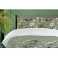 thumbnail image 2 of Ambesonne Sage Duvet Cover Set, Awakening of Nature's Spring, Twin, Pale Reseda Green Amber, 2 of 4