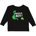 thumbnail image 3 of Inktastic Papou's Boy Grandson Gift Boys Long Sleeve Toddler T-Shirt, 3 of 5